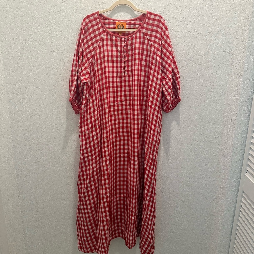 Coniglio Palm Beach Shirred Half Placket Maxi Dress